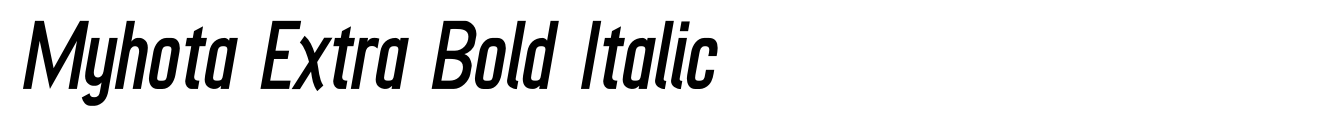 Myhota Extra Bold Italic